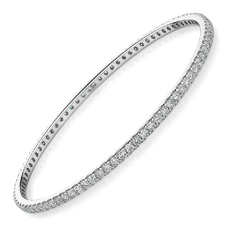 Bestselling Jewelry Now On Sale – Elevate Your Look Premium Laboratory Created Diamond, 4 carat TW round brilliant bangle in 14 carat white gold Bestselling Jewelry Now On Sale – Elevate Your Look Premium Laboratory Created Diamond, 4 carat TW round brilliant bangle in 14 carat white gold