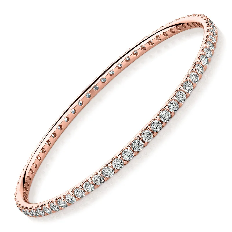 Exclusive Jewelry Discounts – Shop Now For Savings Premium Laboratory Created Diamond, 6 carat TW round brilliant bangle in 18 carat rose gold Exclusive Jewelry Discounts – Shop Now For Savings Premium Laboratory Created Diamond, 6 carat TW round brilliant bangle in 18 carat rose gold