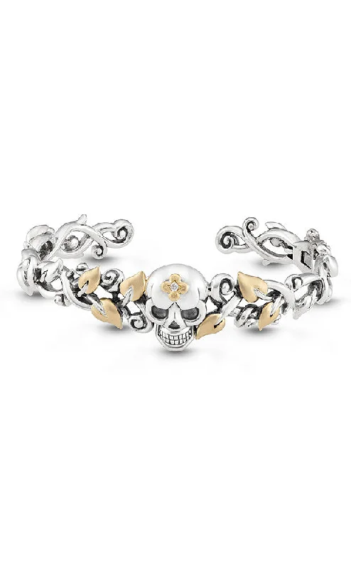 Jewelry Flash Sale – Stylish Designs At Unbeatable Rates Roses Never Die Skull Bangle – Diamond