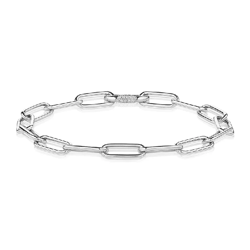 Celebrate With Sparkle – Jewelry Sale Now Live Round Brilliant bracelet with 0.36 carats* of diamond simulants in sterling silver