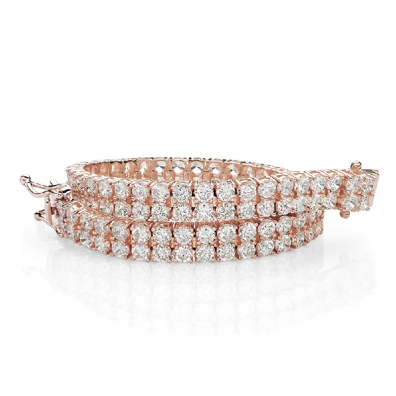 Exclusive Jewelry Sale – Limited-Time Discounts Round Brilliant tennis bracelet with 12.54 carats* of diamond simulants in 10 carat rose gold Exclusive Jewelry Sale – Limited-Time Discounts Round Brilliant tennis bracelet with 12.54 carats* of diamond simulants in 10 carat rose gold