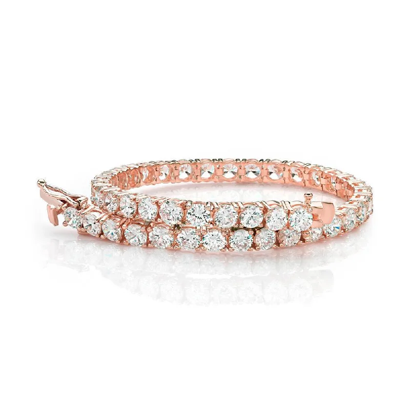 Save On Luxury Jewelry Pieces – Limited-Time Offers Round Brilliant tennis bracelet with 12 carats* of diamond simulants in 10 carat rose gold Save On Luxury Jewelry Pieces – Limited-Time Offers Round Brilliant tennis bracelet with 12 carats* of diamond simulants in 10 carat rose gold