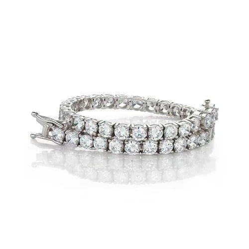 Don't Miss Our Biggest Jewelry Sale Of The Season Round Brilliant tennis bracelet with 12 carats* of diamond simulants in 10 carat white gold Don't Miss Our Biggest Jewelry Sale Of The Season Round Brilliant tennis bracelet with 12 carats* of diamond simulants in 10 carat white gold