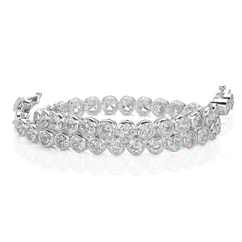 Special Jewelry Deals – Upgrade Your Collection Round Brilliant tennis bracelet with 5.28 carats* of diamond simulants in 10 carat white gold Special Jewelry Deals – Upgrade Your Collection Round Brilliant tennis bracelet with 5.28 carats* of diamond simulants in 10 carat white gold