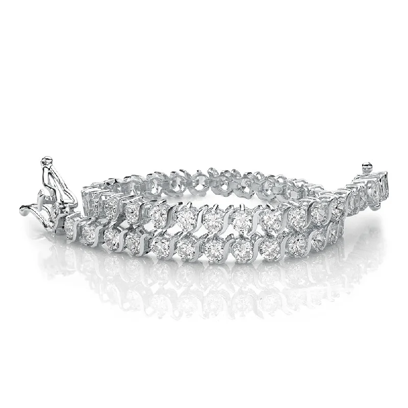 Handcrafted Jewelry Sale – Unique Designs At Low Prices Round Brilliant tennis bracelet with 5.28 carats* of diamond simulants in 10 carat white gold Handcrafted Jewelry Sale – Unique Designs At Low Prices Round Brilliant tennis bracelet with 5.28 carats* of diamond simulants in 10 carat white gold