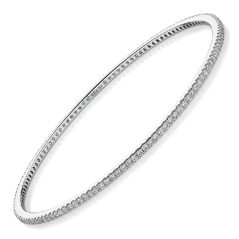 Luxury Jewelry Sale – Sparkle For Less Signature Simulant Diamond 2 carat* TW round brilliant bangle in 10 carat white gold Luxury Jewelry Sale – Sparkle For Less Signature Simulant Diamond 2 carat* TW round brilliant bangle in 10 carat white gold