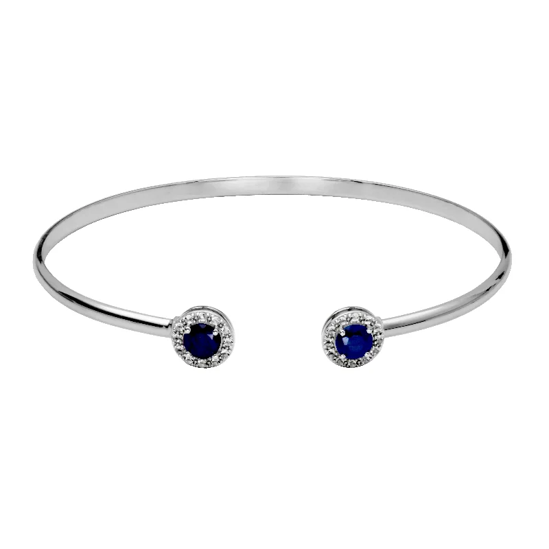 Elegant Jewelry At Unbeatable Offers – Shop Before It's Gone Silver Birthstone Cuff Braceket- Dyed Corundum Blue Sapphire Elegant Jewelry At Unbeatable Offers – Shop Before It's Gone Silver Birthstone Cuff Braceket- Dyed Corundum Blue Sapphire
