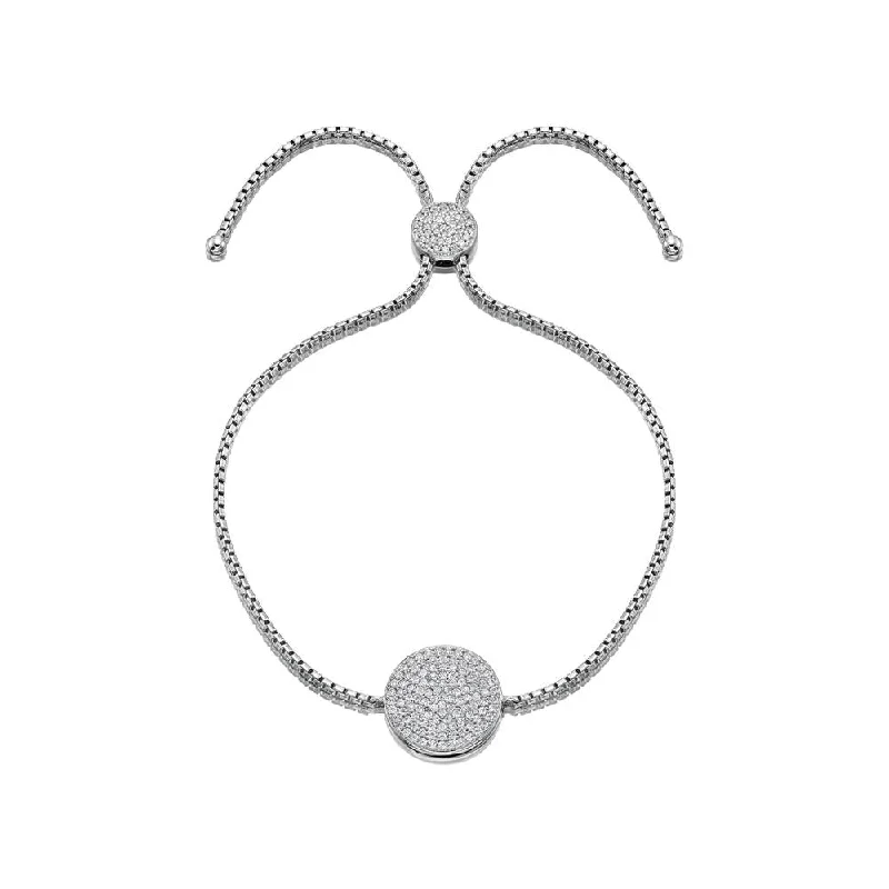 Fine Jewelry, Limited-Time Offers Available Slider bracelet with 0.68 carats* of diamond simulants in sterling silver Fine Jewelry, Limited-Time Offers Available Slider bracelet with 0.68 carats* of diamond simulants in sterling silver