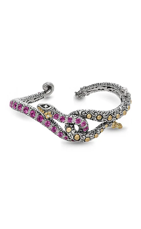 Luxury Jewelry Sale – Elegant Styles At Unbeatable Prices Zen Garden Snake Bracelet – Diamond & Pink Sapphire