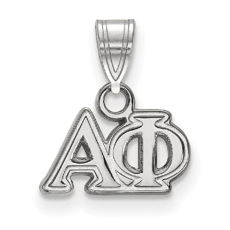 Bestselling Jewelry Now On Sale – Elevate Your Look Sterling Silver Alpha Phi Small Greek Letters Pendant