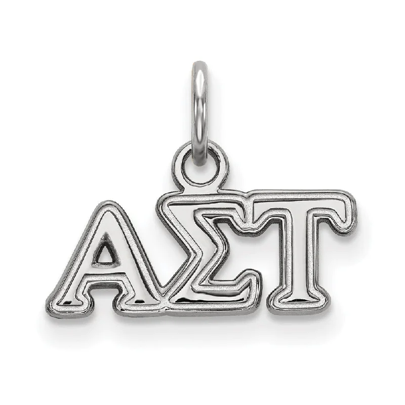 Shop Dazzling Jewelry At The Best Prices Sterling Silver Alpha Sigma Tau XS (Tiny) Greek Letters Charm