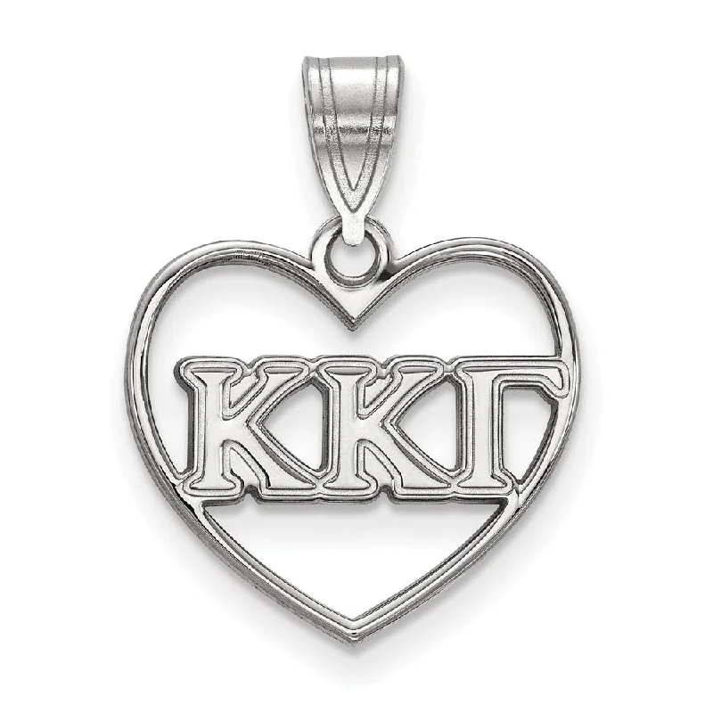 Gorgeous Jewelry, Limited-Time Savings Sterling Silver Kappa Kappa Gamma Heart Greek Letters Pendant