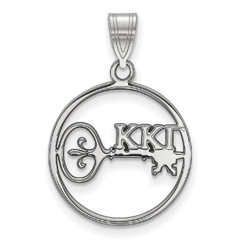 Limited-Stock Jewelry Sale – Shop Before It's Gone Sterling Silver Kappa Kappa Gamma Medium Circle Pendant Limited-Stock Jewelry Sale – Shop Before It's Gone Sterling Silver Kappa Kappa Gamma Medium Circle Pendant