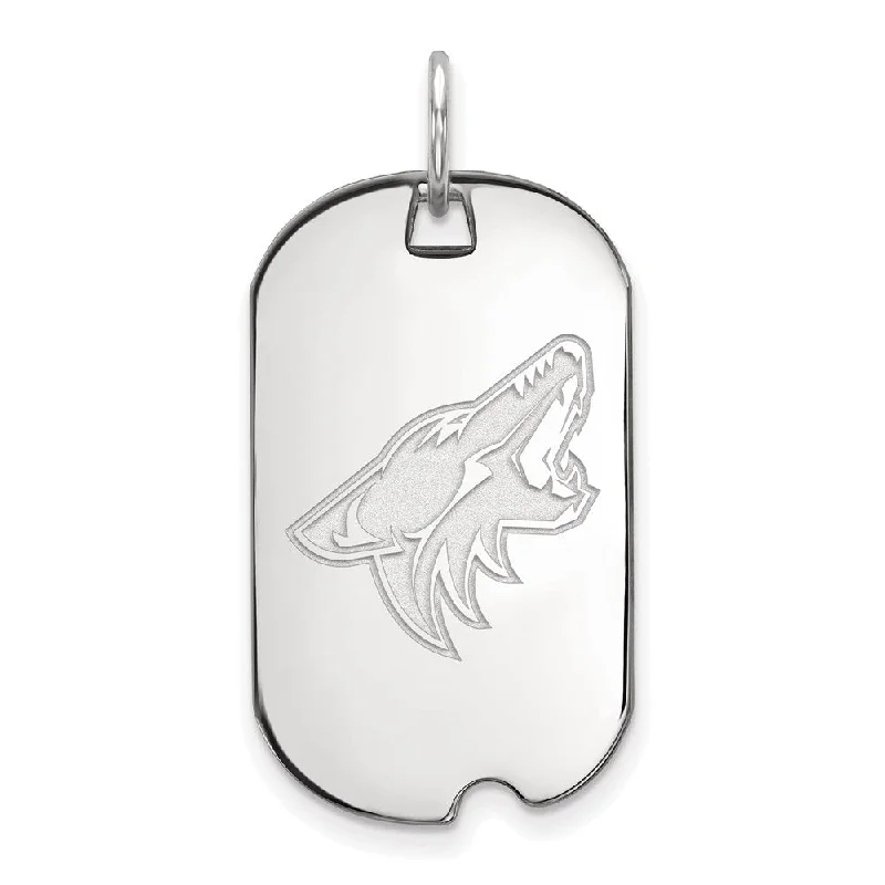 Flash Sale On Elegant Jewelry – Don't Miss Out Sterling Silver NHL Arizona Coyotes Dog Tag Pendant