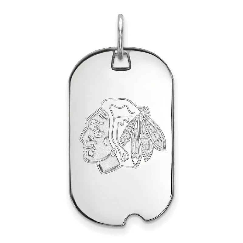 Timeless Beauty, Unbeatable Deals – Jewelry Sale On Sterling Silver NHL Chicago Blackhawks Dog Tag Pendant