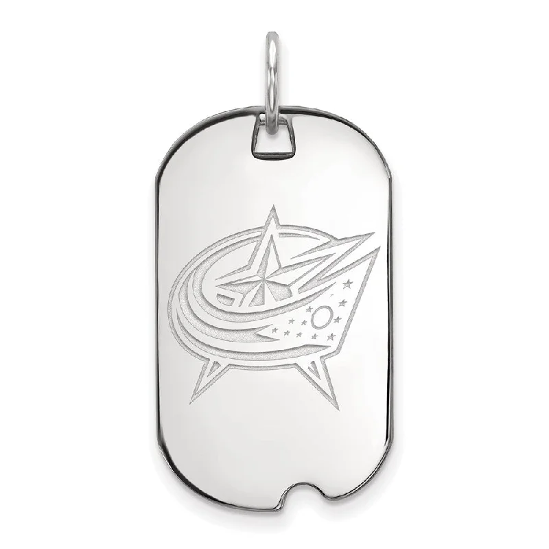 Don't Miss Out On Bestselling Jewelry At Special Prices Sterling Silver NHL Columbus Blue Jackets Dog Tag Pendant Don't Miss Out On Bestselling Jewelry At Special Prices Sterling Silver NHL Columbus Blue Jackets Dog Tag Pendant