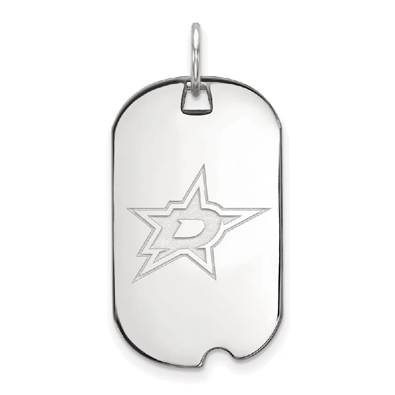Best Jewelry Deals – Shop Premium Pieces At Great Prices Sterling Silver NHL Dallas Stars Dog Tag Pendant