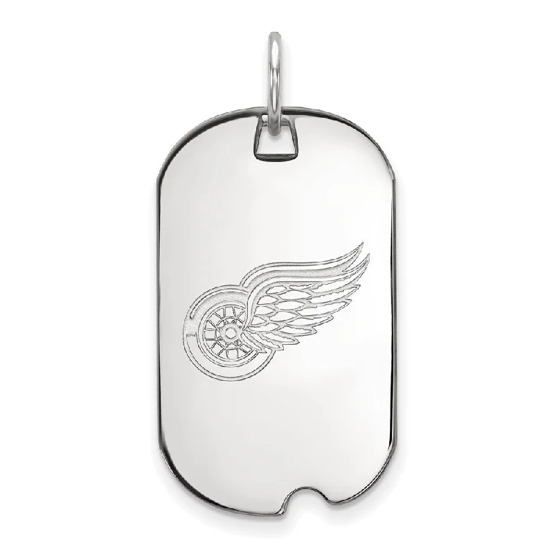 Unmissable Jewelry Sale – Shop Before It's Too Late Sterling Silver NHL Detroit Red Wings Dog Tag Pendant
