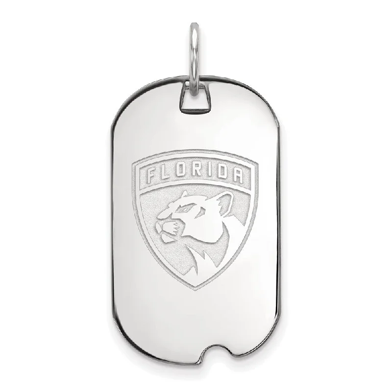 Shop Signature Jewelry Styles At Exclusive Prices Sterling Silver NHL Florida Panthers Dog Tag Pendant