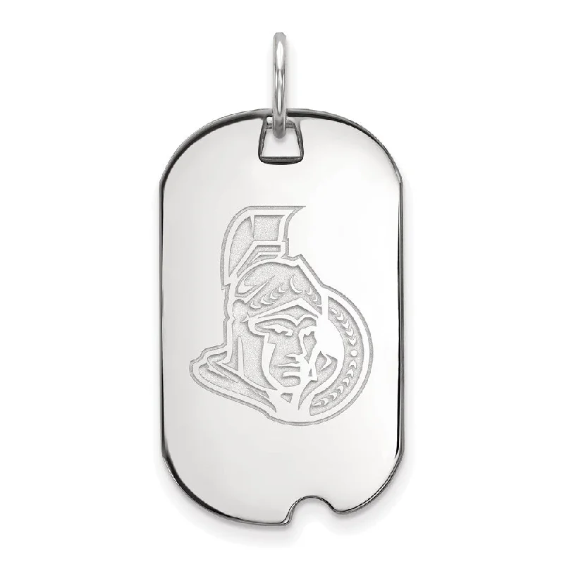 Grab Stylish Jewelry Before The Sale Ends Sterling Silver NHL Ottawa Senators Dog Tag Pendant