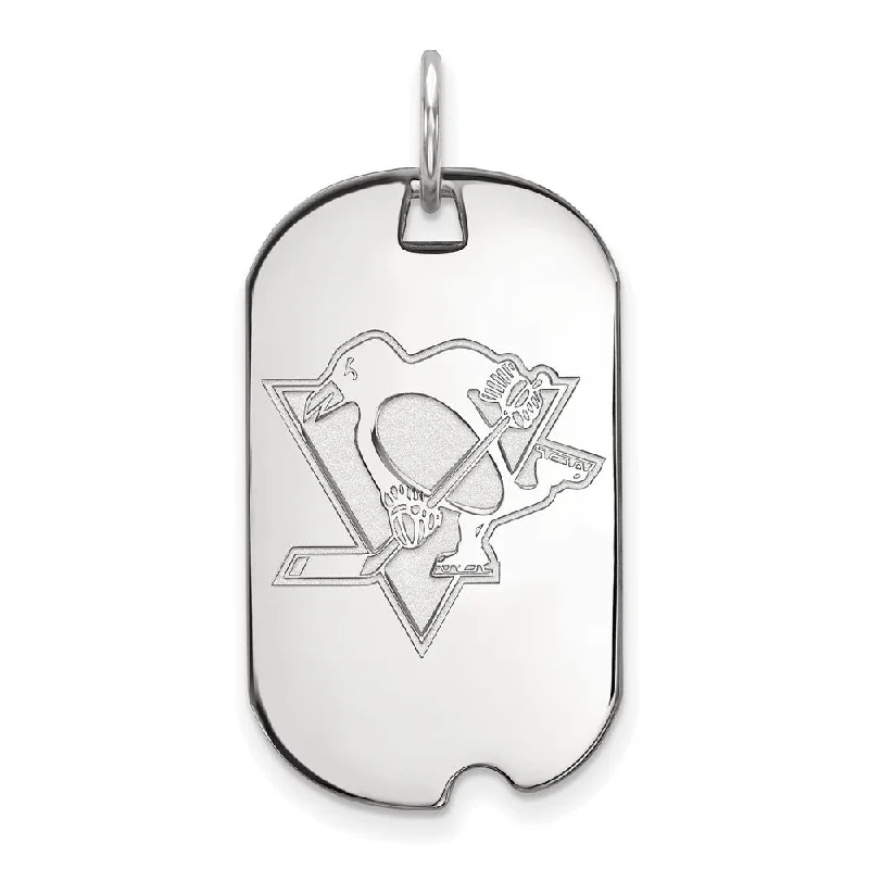 Your Dream Jewelry At Dream Prices Sterling Silver NHL Pittsburgh Penguins Dog Tag Pendant