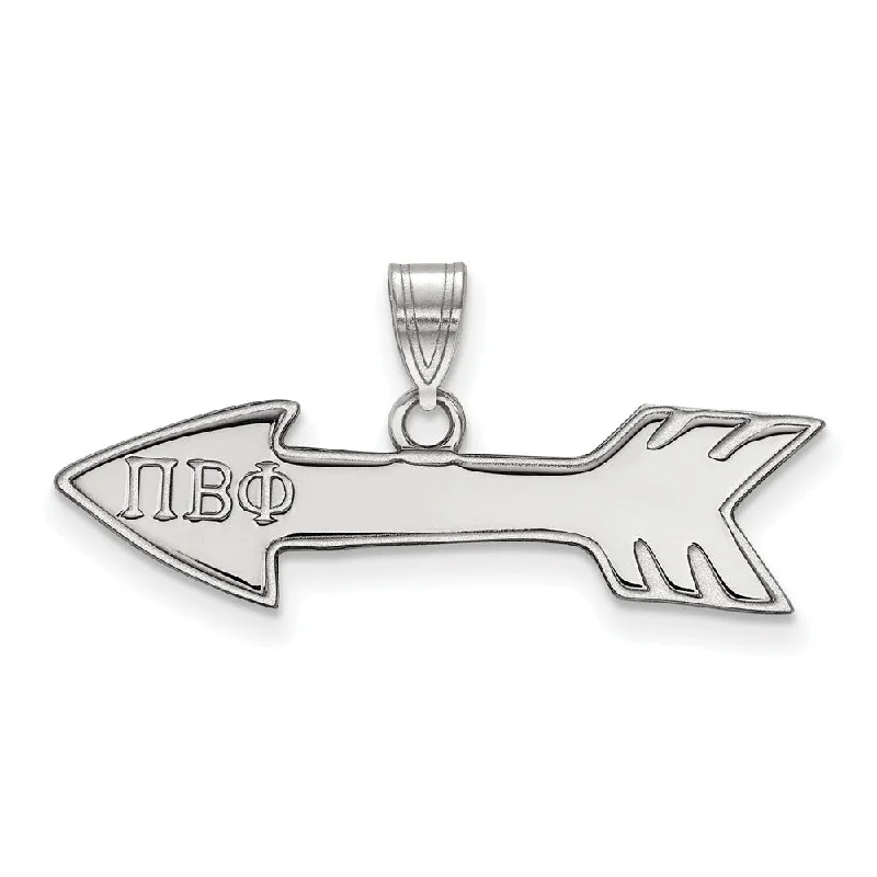 High-End Jewelry, Now More Affordable Than Ever Sterling Silver Pi Beta Phi Small Pendant