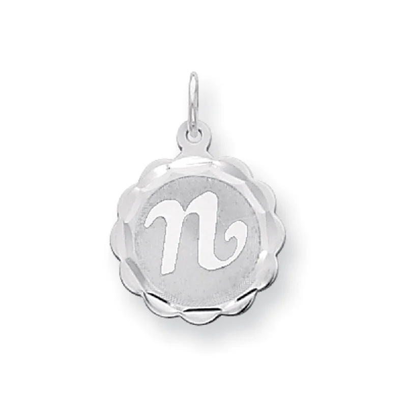 Breathtaking Jewelry At Limited-Time Savings Sterling Silver, Sarah Collection 15mm Brocaded Disc Initial N Pendant Breathtaking Jewelry At Limited-Time Savings Sterling Silver, Sarah Collection 15mm Brocaded Disc Initial N Pendant
