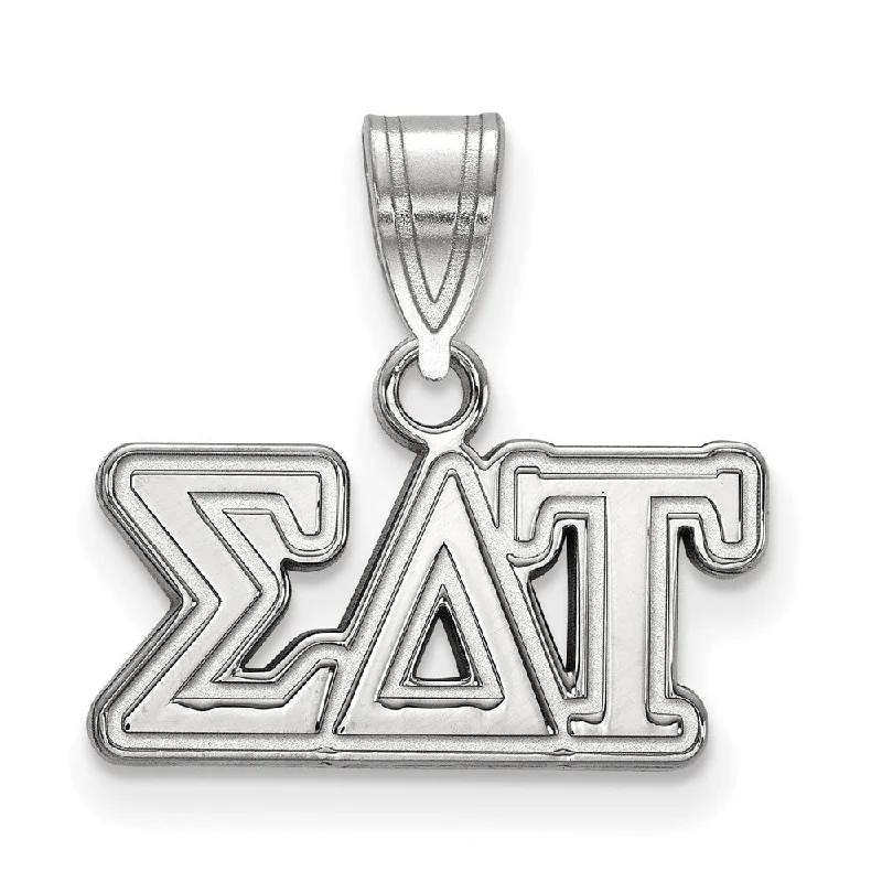 Jewelry Sale – Exclusive Styles At Lower Prices Sterling Silver Sigma Delta Tau Medium Greek Letters Pendant