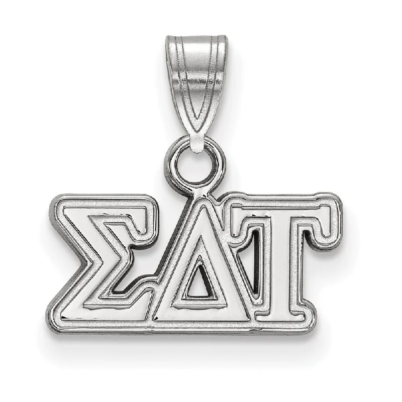 The Perfect Accessory For Less – Jewelry Sale Live Sterling Silver Sigma Delta Tau Small Greek Letters Pendant