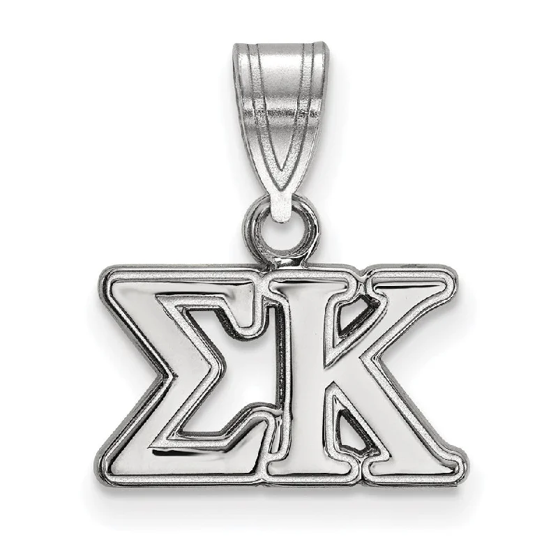 Buy More, Save More On Stunning Jewelry Pieces Sterling Silver Sigma Kappa Medium Greek Letters Pendant Buy More, Save More On Stunning Jewelry Pieces Sterling Silver Sigma Kappa Medium Greek Letters Pendant