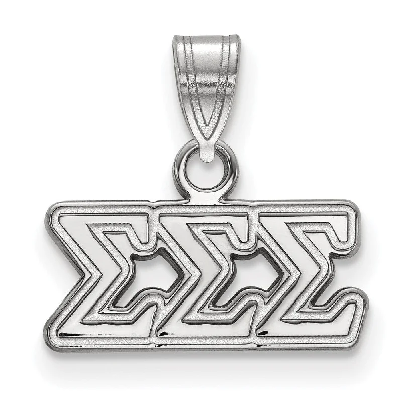 Luxury Jewelry Sale – Elegant Styles At Unbeatable Prices Sterling Silver Sigma Sigma Sigma Small Greek Letters Pendant