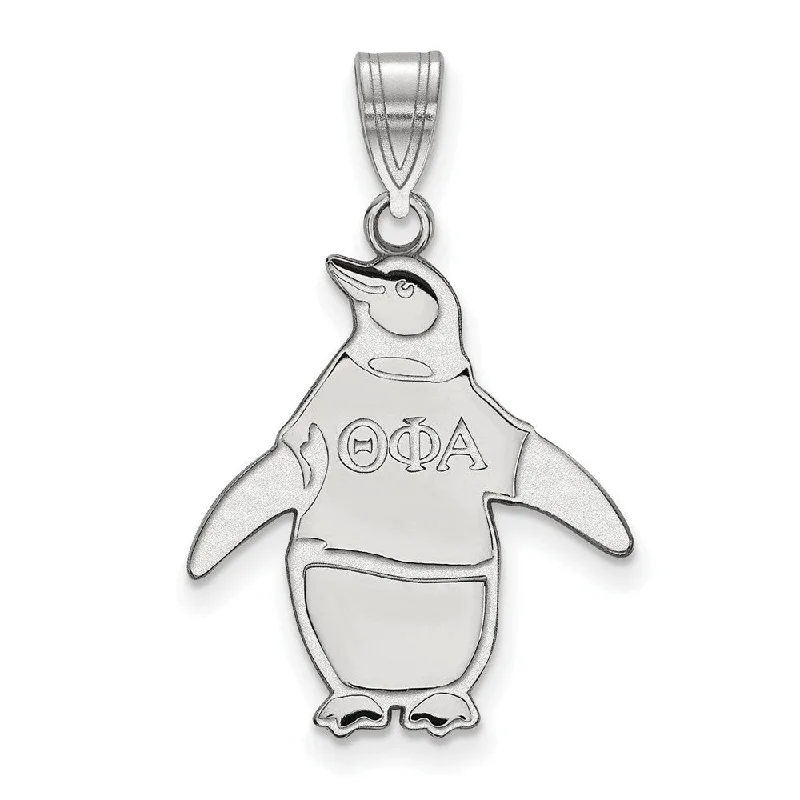 Bohemian-Inspired Jewelry For Free-Spirited Fashion Sterling Silver Theta Phi Alpha Medium Pendant