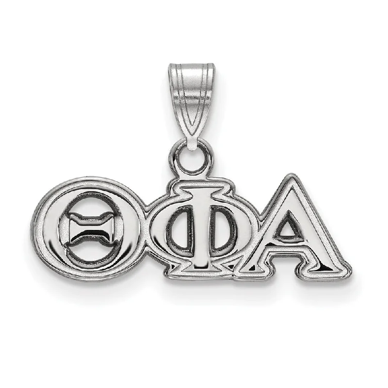 Exclusive Jewelry Sale – Grab Timeless Pieces Now Sterling Silver Theta Phi Alpha Small Greek Letters Pendant