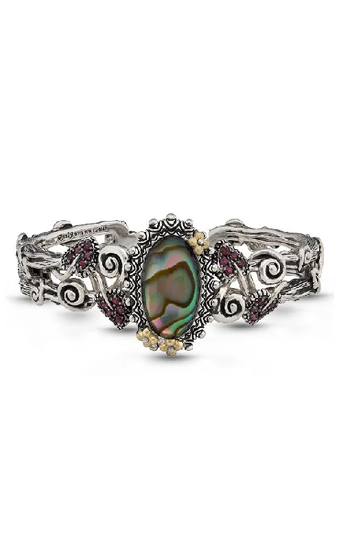 Flash Jewelry Sale – Get Stunning Pieces At Low Prices Everything Changes Bracelet – Brazilian Garnets & Abalone Doublet