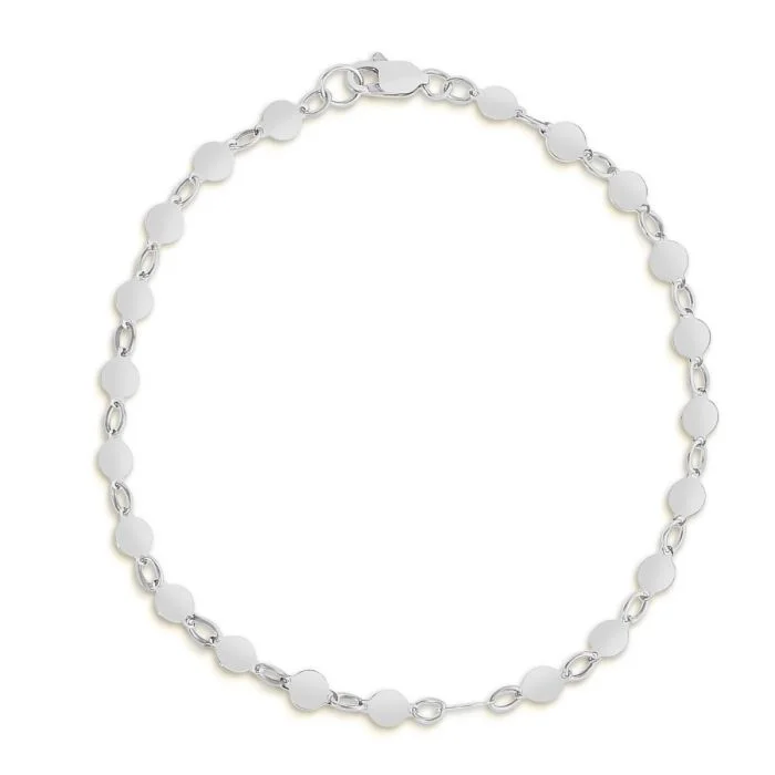 Flash Sale On Stunning Jewelry – Don't Miss Out White Gold Mirror Chain Bracelet
