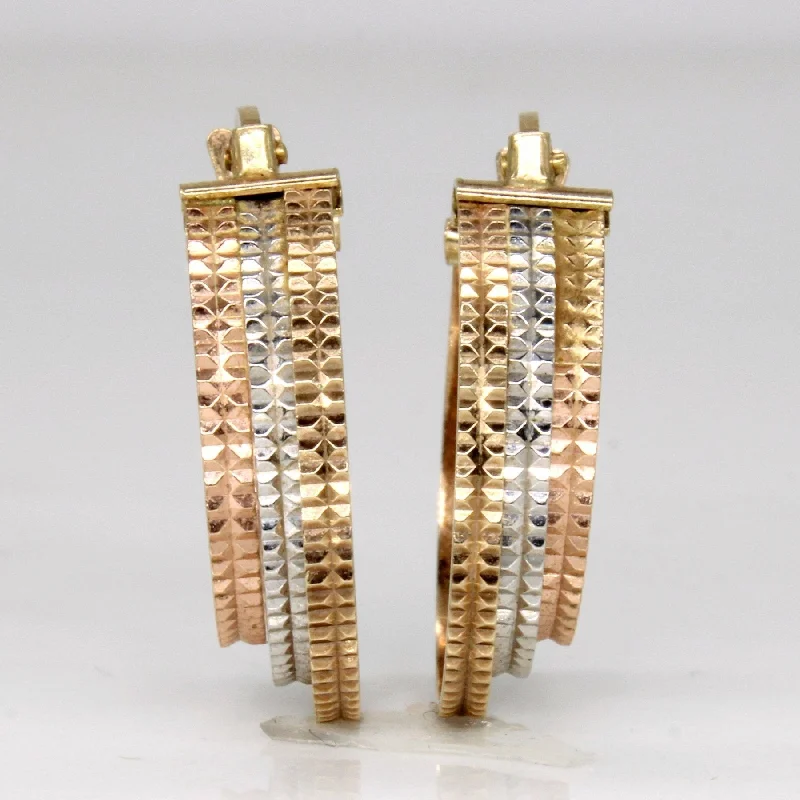 Save On Luxury Jewelry Pieces – Limited-Time Offers 10k Multi Tone Gold Hoop Earrings