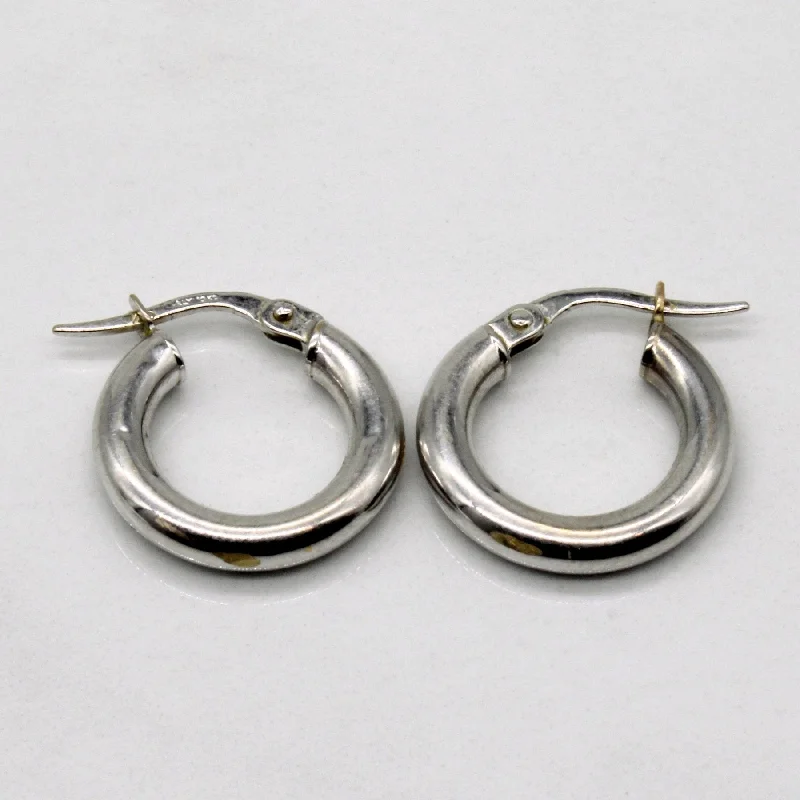 Special Jewelry Deals – Upgrade Your Collection 10k White Gold Hoop Earrings