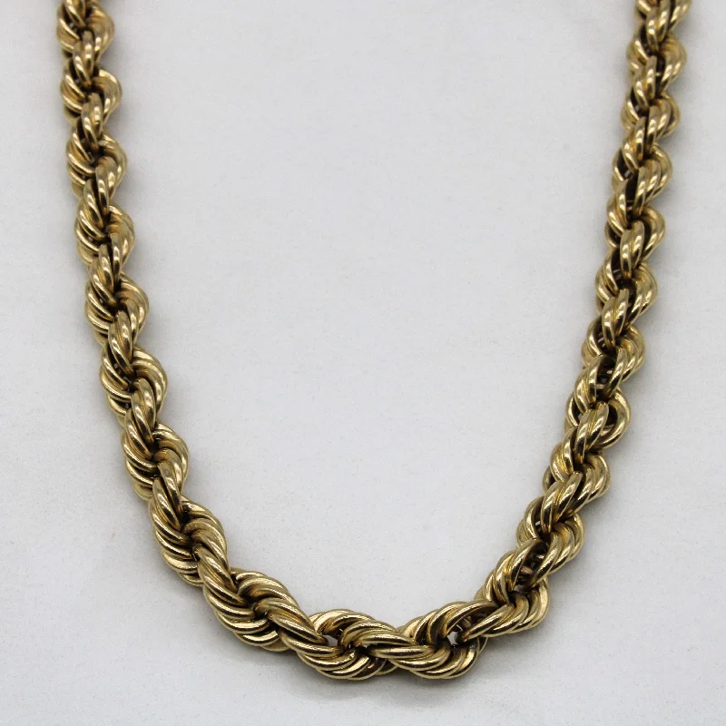 Fine Jewelry, Limited-Time Offers Available 10k Yellow Gold Rope Chain | 24" |