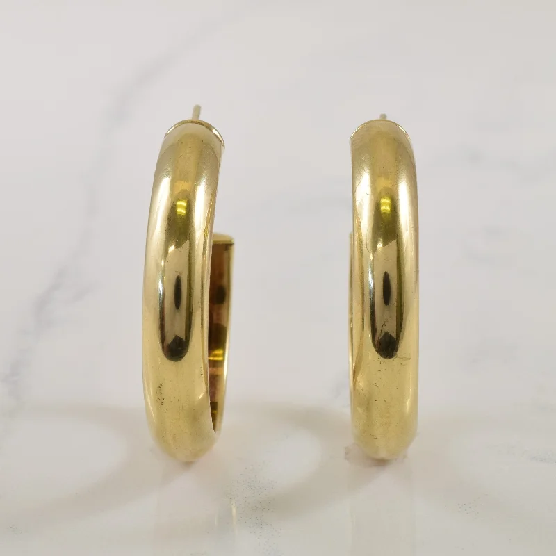 Special Offers On Handcrafted And Designer Jewelry 10k Yellow Gold Hoop Earrings |