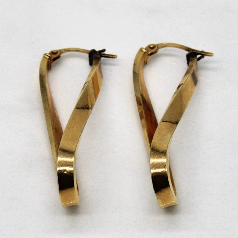 Elegant Necklaces And Bracelets At Limited-Time Offers 10k Yellow Gold Infinity Hoop Earrings |