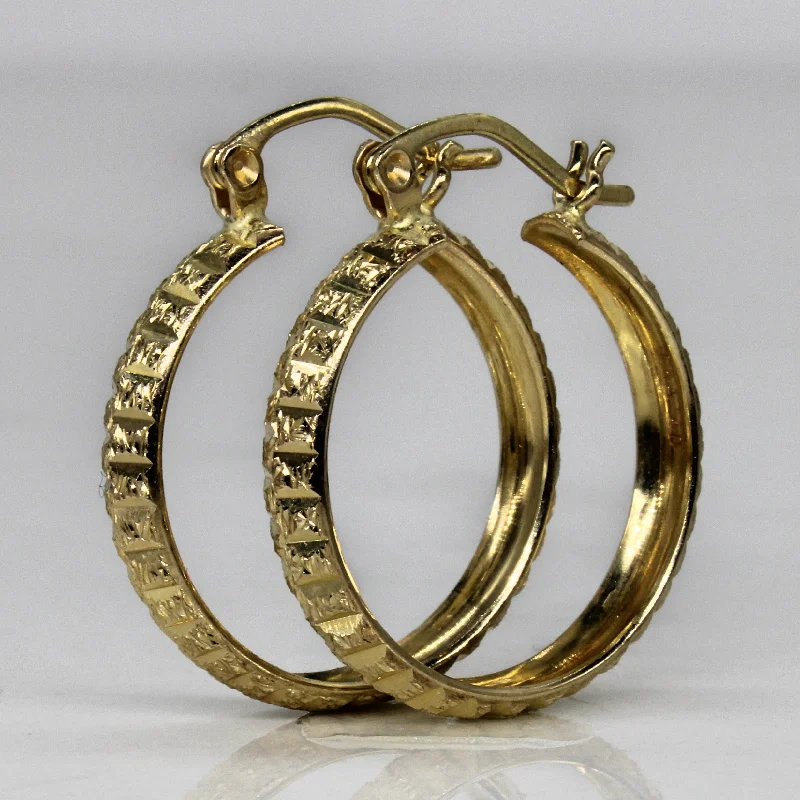 Jewelry Clearance Event – Stock Up Before It's Over Textured Yellow Gold Hoop Earrings | Jewelry Clearance Event – Stock Up Before It's Over Textured Yellow Gold Hoop Earrings |