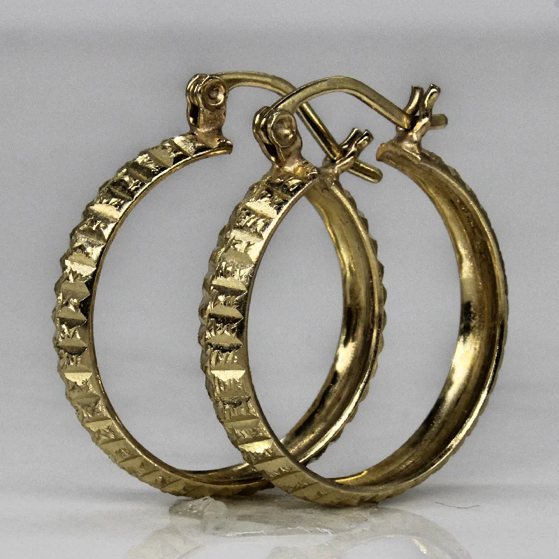 Dazzle In Elegance With Our Biggest Jewelry Sale Yellow Gold Textured Hoop Earrings | Dazzle In Elegance With Our Biggest Jewelry Sale Yellow Gold Textured Hoop Earrings |
