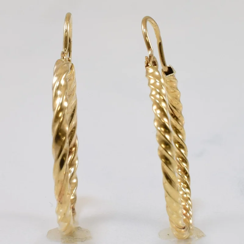 Shop High-Quality Jewelry At Jaw-Dropping Discounts 10k Yellow Gold Twisted Hoop Earrings | Shop High-Quality Jewelry At Jaw-Dropping Discounts 10k Yellow Gold Twisted Hoop Earrings |