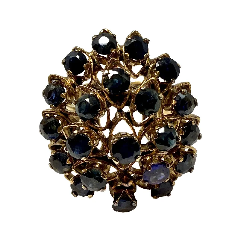 The Perfect Accessory For Less – Jewelry Sale Live 14K Gold Sapphire Cluster Ring