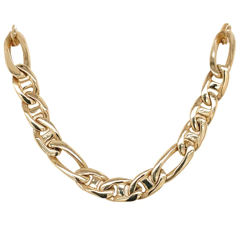Seasonal Jewelry Clearance – Best Styles At The Lowest Prices 14K Gold Solid "Figarucci" Chain 22" Seasonal Jewelry Clearance – Best Styles At The Lowest Prices 14K Gold Solid "Figarucci" Chain 22"
