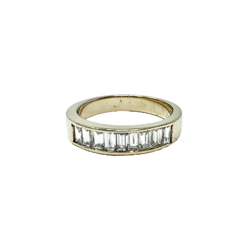Exclusive Jewelry Offers – Shine For Less 14K Gold Wedding Band with 9 Baguette Diamond Exclusive Jewelry Offers – Shine For Less 14K Gold Wedding Band with 9 Baguette Diamond