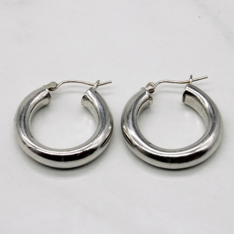 Seasonal Jewelry Clearance – Best Styles At The Lowest Prices 14k White Gold Hoop Earrings |