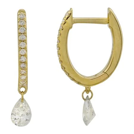 Get Ready To Sparkle – Special Jewelry Discounts 14K Yellow Gold Floating Diamond Earrings Get Ready To Sparkle – Special Jewelry Discounts 14K Yellow Gold Floating Diamond Earrings