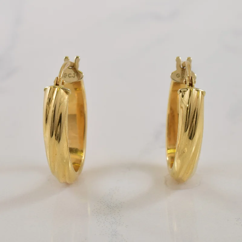 Shop Dazzling Jewelry With Special Promotional Discounts 14k Yellow Gold Hoop Earrings |