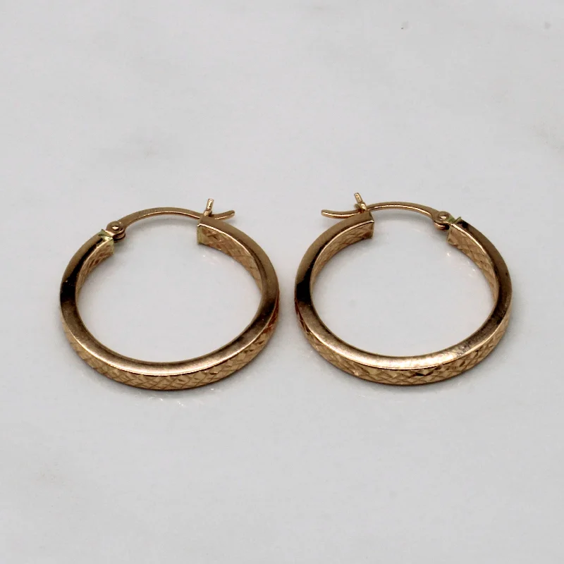 Limited Stock On Premium Jewelry At Low Prices 14k Yellow Gold Hoop Earrings